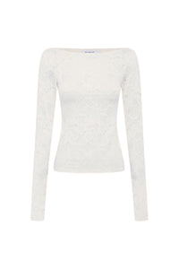 Rowie 'Samantha Lace Top' - Creme
