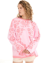 The Tales 'Distorted Rose Long Sleeve Tee' - Pink