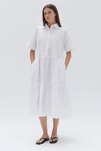 Assembly Label 'Tiered Poplin Shirt Dress' - White