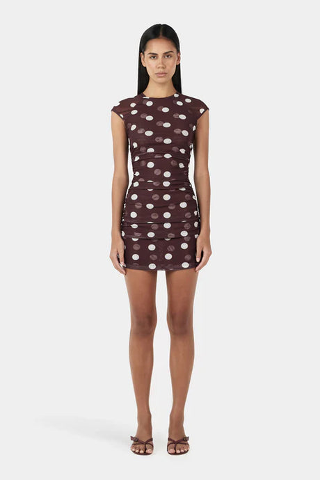 Ownley 'Vespa Mini Dress' - Pinot Polka
