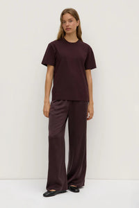 Assembly Label 'Organic Base Tee' - Burgundy