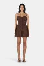 Yash Mini Dress - Chocolate Anglaise