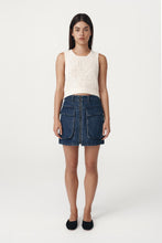 Rowie ' Alfred Mini Skirt' - Washed Indigo