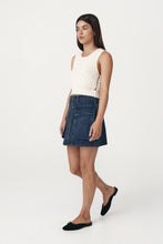 Rowie ' Alfred Mini Skirt' - Washed Indigo