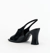 Alias Mae Jackie Slingback Heels in Black Oily Crinkle Leather — the Alias Mae Jackie Slingback Heels bring a sleek, sophisticated edge to your occasion wardrobe, featuring an open toe and elegant slingback silhouette.