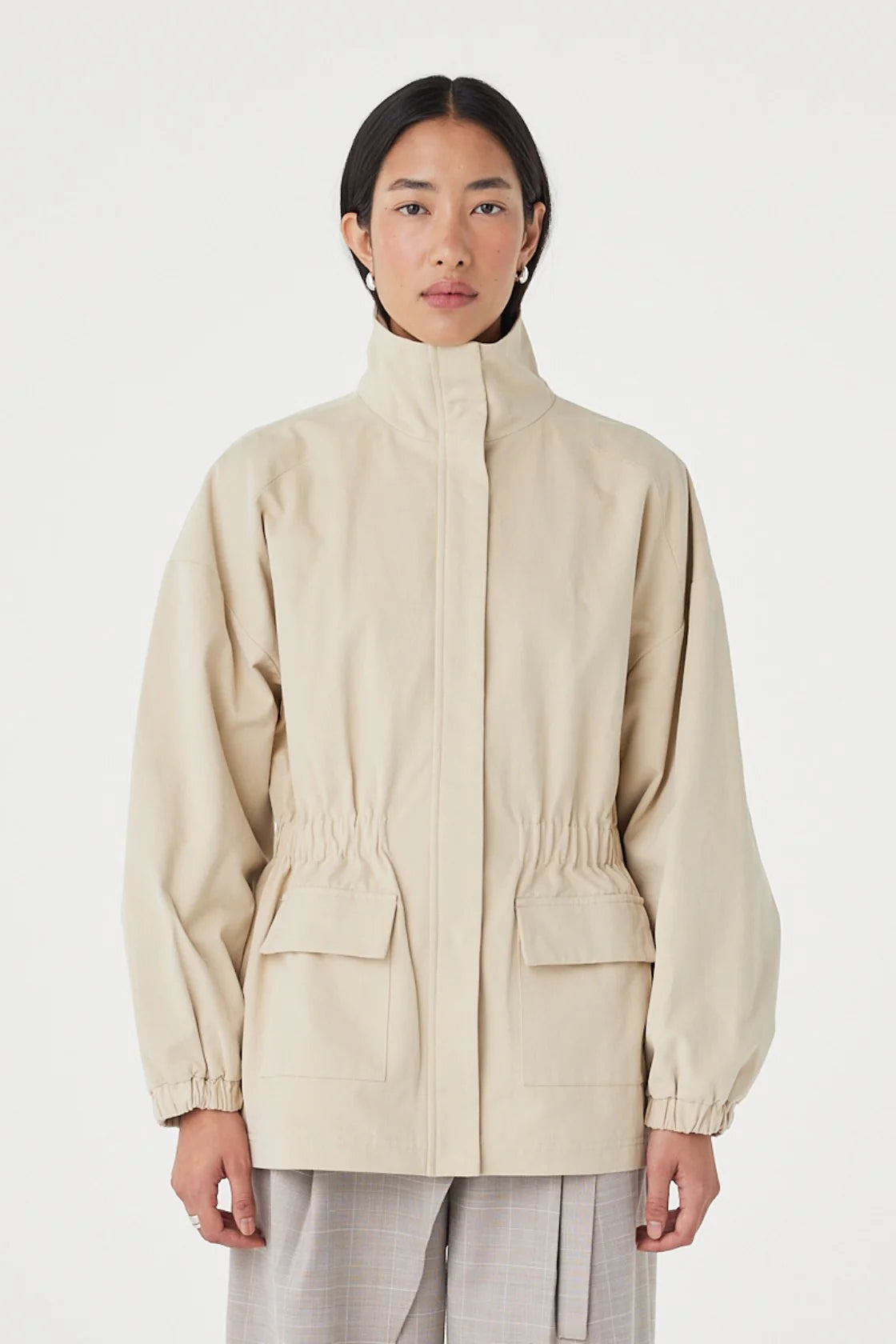Arcaa Amari Jacket in Beige — meet the cozy, textured layer your capsule wardrobe has been begging for.