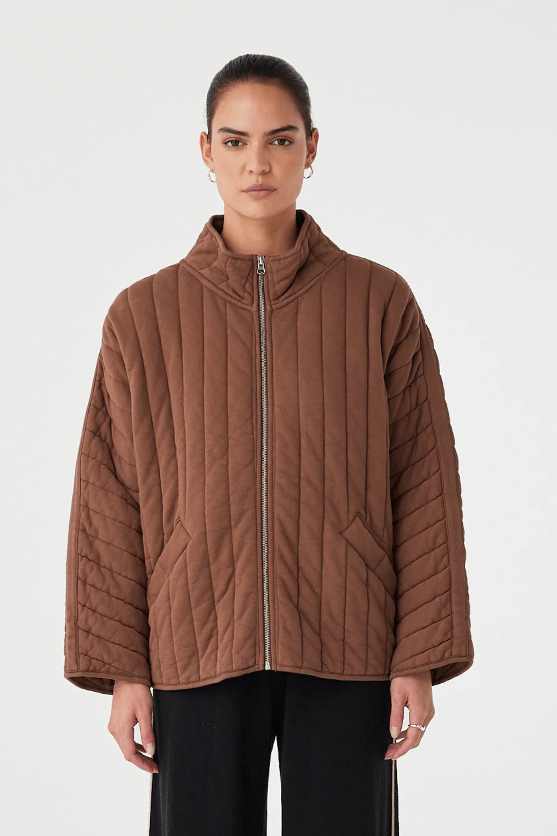 Arcaa Tessa Jacket in Chocolate — meet the cozy, best-selling layer your capsule wardrobe has been begging for.