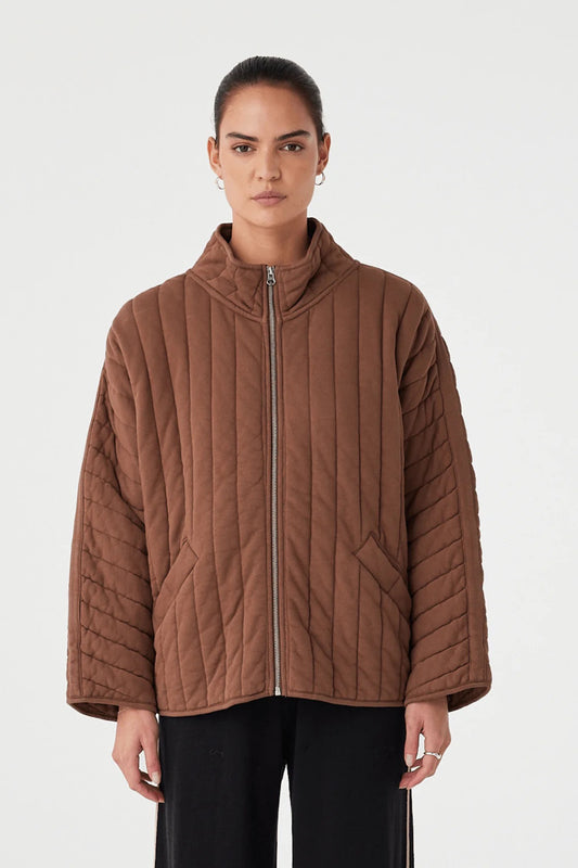 Arcaa Tessa Jacket in Chocolate — meet the cozy, best-selling layer your capsule wardrobe has been begging for.