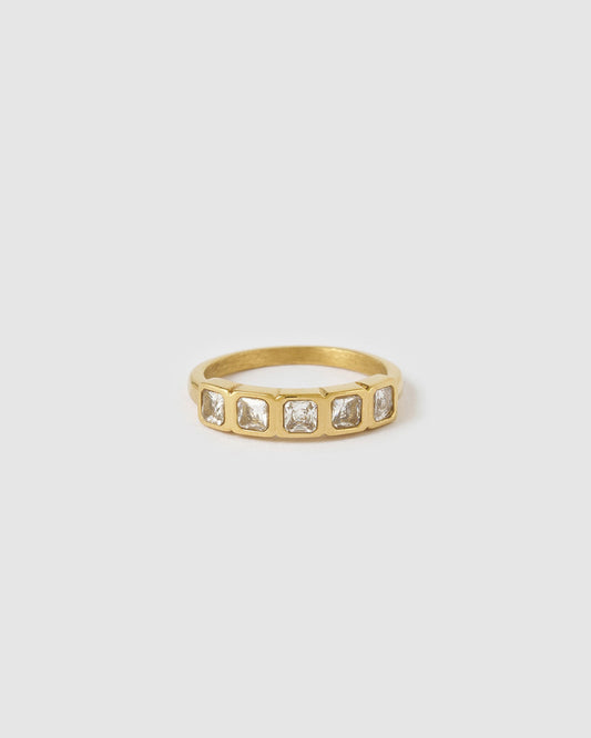 Arms of Eve Charlie Ring in Gold — the sparkling finishing touch your everyday ring stack has been waiting for.