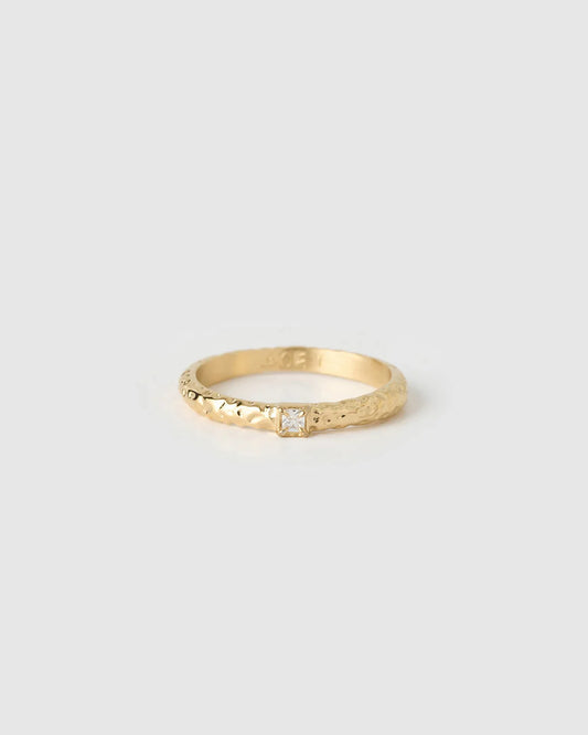 Arms of Eve Emperor Stacking Ring in Gold — the regal, textural foundation your daily ring stack has been waiting for.