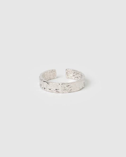 Arms of Eve Eros Textured Ring Medium in Silver — the organic, sculptural statement your daily ring stack has been waiting for.