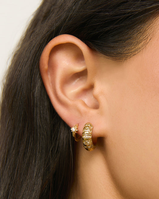 Arms of Eve Hallie Earrings in Stone, product photo.