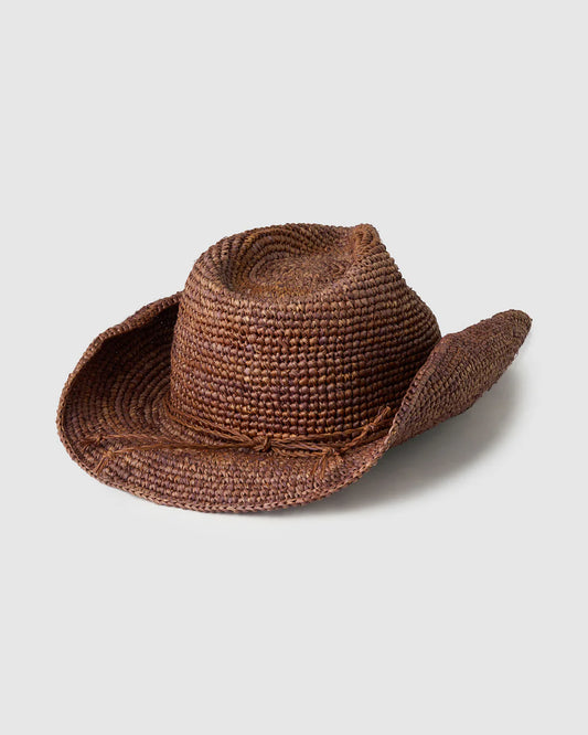 Arms of Eve Jackson Sunhat — channel laid-back cowboy style with the Arms of Eve Jackson Sunhat, this season's must-have woven beauty.