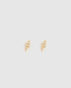 Arms of Eve Lightning Stud Earrings — bold and beautiful, the Lightning Studs bring an electrifying touch of shine to your look.