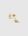 Arms of Eve Lightning Stud Earrings — bold and beautiful, the Lightning Studs bring an electrifying touch of shine to your look.