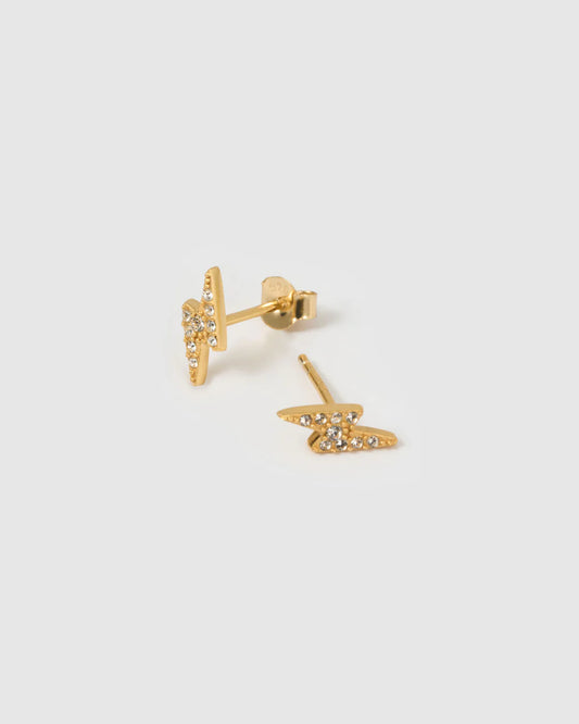 Arms of Eve Lightning Stud Earrings — bold and beautiful, the Lightning Studs bring an electrifying touch of shine to your look.