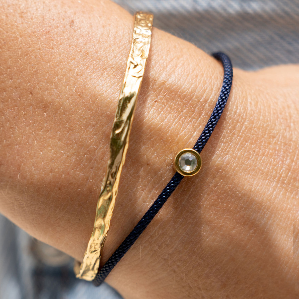 Arms of Eve Stella Bracelet in Midnight — the striking, textural addition your jewelry stack has been waiting for.