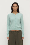 Assembly Label Benny Knit Cardigan in Mint — the elevated seasonal staple your capsule wardrobe has been waiting for.