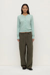 Assembly Label Benny Knit Cardigan in Mint — the elevated seasonal staple your capsule wardrobe has been waiting for.