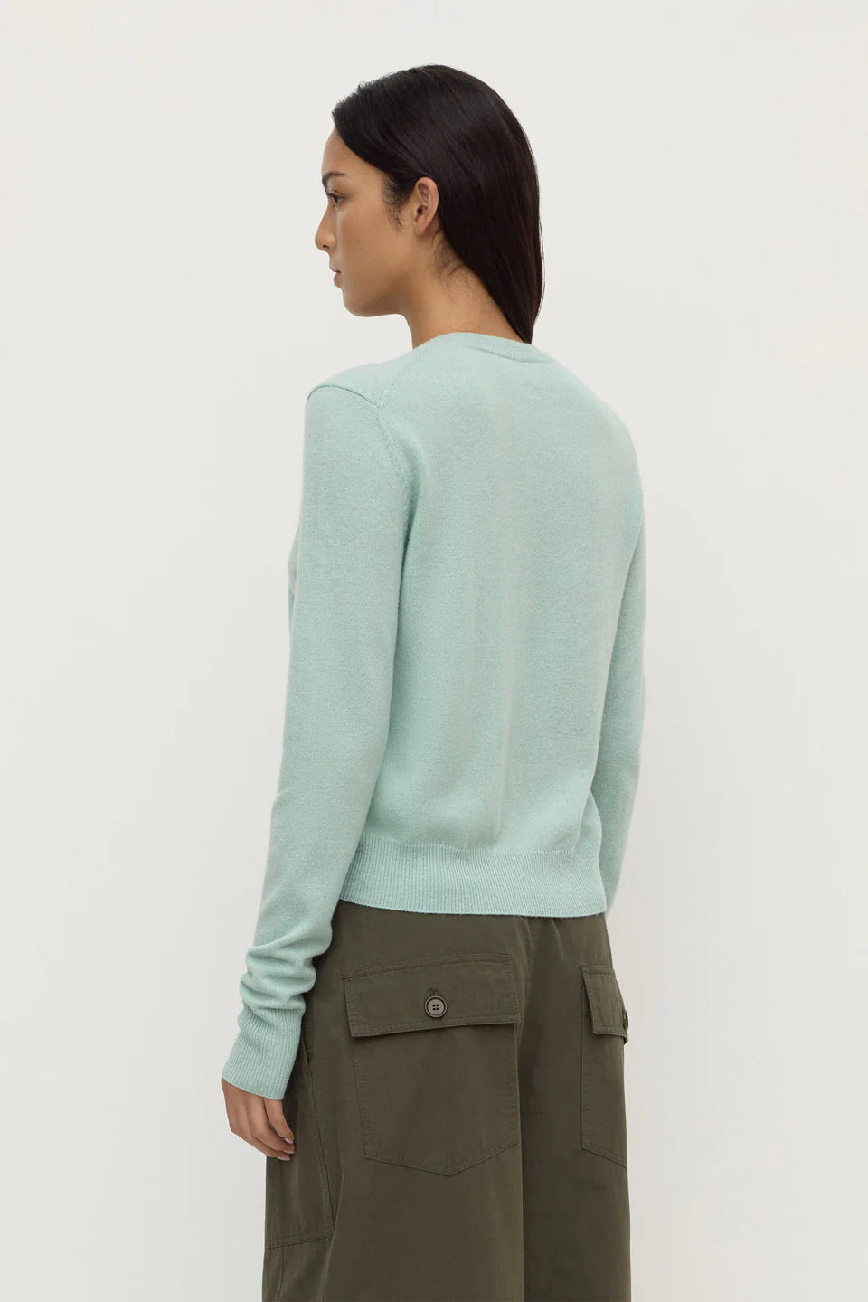 Assembly Label Benny Knit Cardigan in Mint — the elevated seasonal staple your capsule wardrobe has been waiting for.