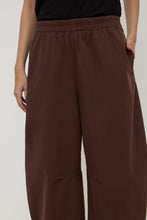 Assembly Label Lola Barrel Pant in Ganache, elasticated waistband and seam detail.