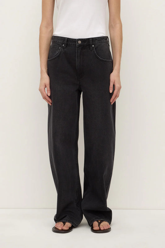 Assembly Label Low Curve Mid Rise in Faded Black — the elevated seasonal staple your capsule wardrobe has been waiting for.