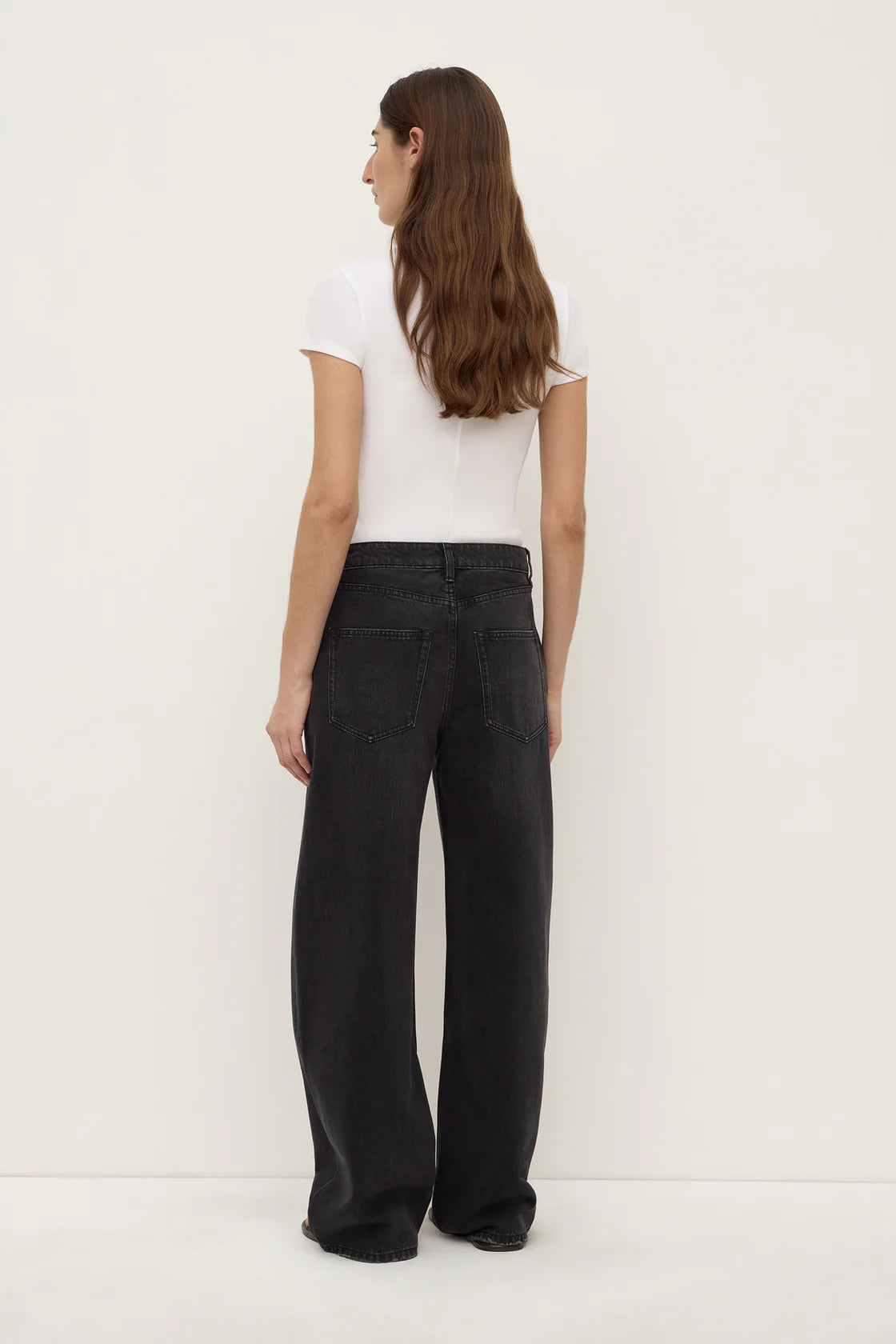 Assembly Label Low Curve Mid Rise in Faded Black — the elevated seasonal staple your capsule wardrobe has been waiting for.