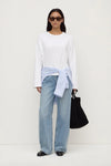 Assembly Label Nikita Wide Sleeve Tee in White — the elevated seasonal staple your capsule wardrobe has been waiting for.