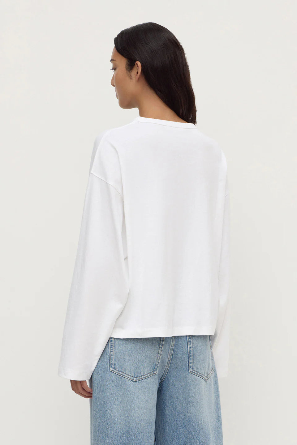 Assembly Label Nikita Wide Sleeve Tee in White — the elevated seasonal staple your capsule wardrobe has been waiting for.