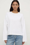 Assembly Label Nikita Wide Sleeve Tee in White — the elevated seasonal staple your capsule wardrobe has been waiting for.