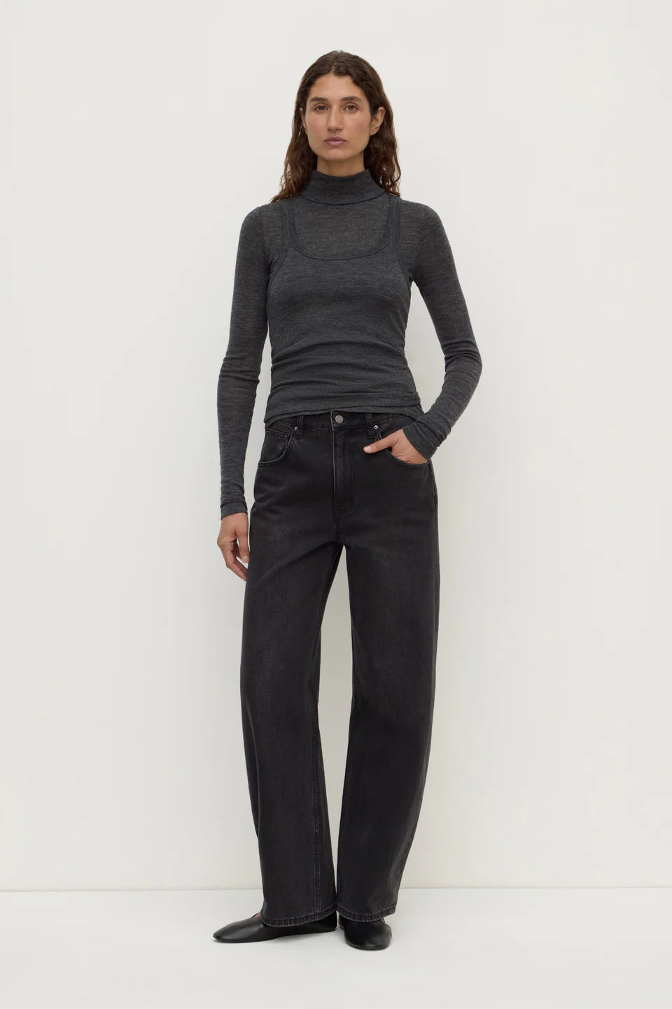 Assembly Label Nora Merino Wool Layered Turtleneck — the winter layer you will actually want to wear.
