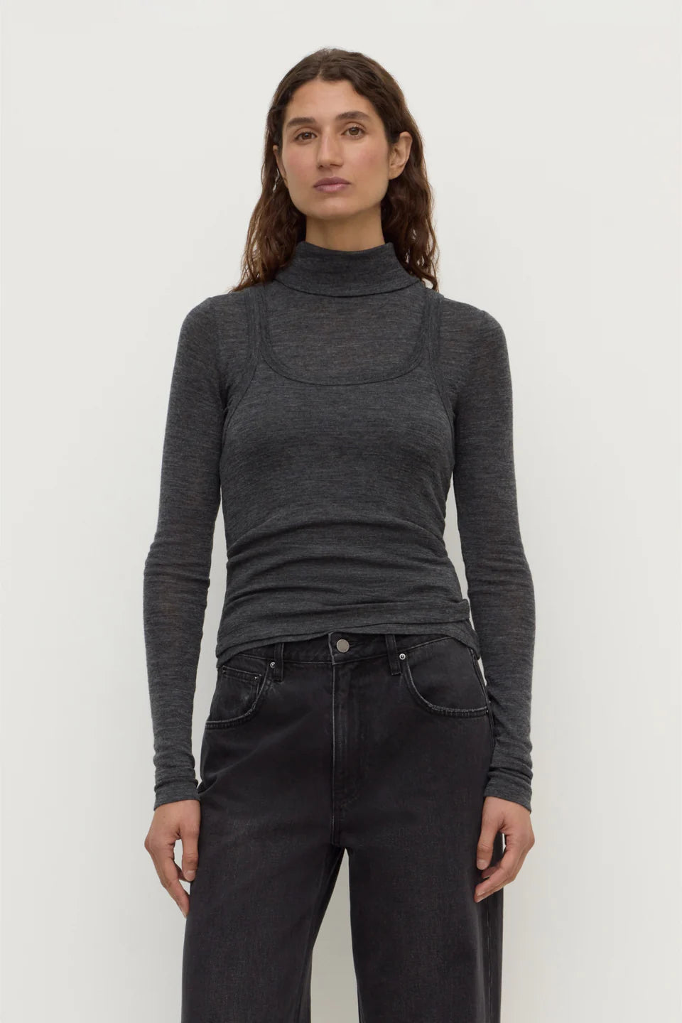 Assembly Label Nora Merino Wool Layered Turtleneck — the winter layer you will actually want to wear.