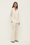 Assembly Label Pippa Silk Pant in Cream — an elevated everyday essential with a beautifully fluid silhouette, the Assembly Label Pippa Silk Pants in Cream bring understated luxury to relaxed and occasion styling.