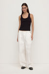 Assembly Label Robyn Scoop Neck Rib Tank in Black — the rib tank that earns its keep in every single rotation.