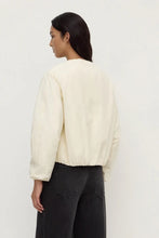 Zoie Padded Bomber Jacket Antique White