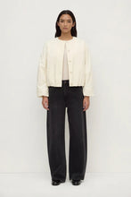 Zoie Padded Bomber Jacket Antique White