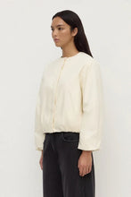 Zoie Padded Bomber Jacket Antique White