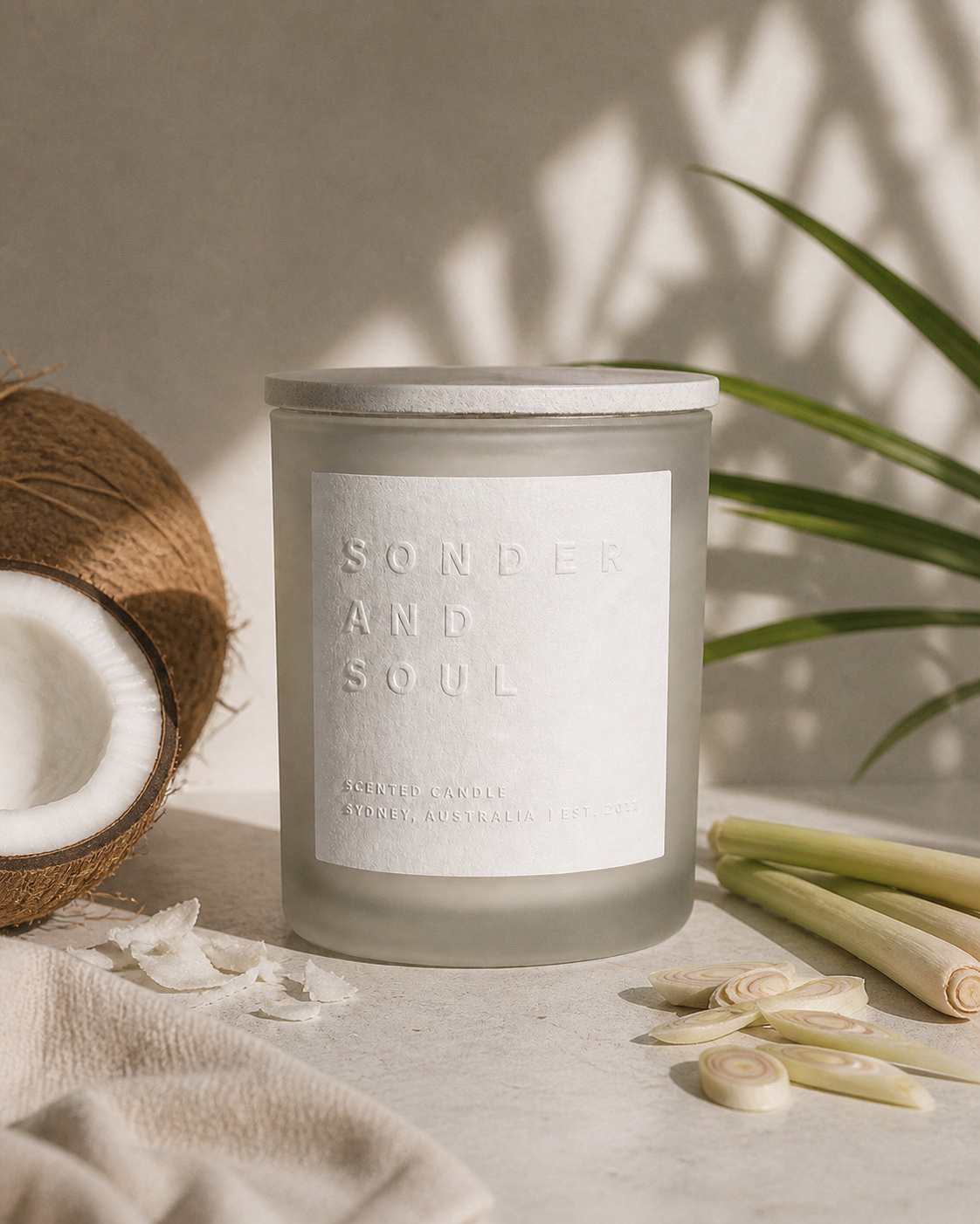 Coconut and Lemongrass Soy Candle