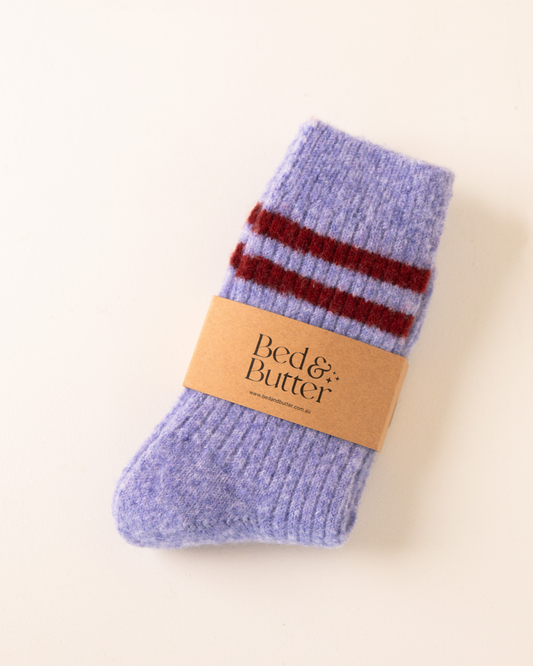 Bed & Butter Periwinkle Socks S/M — the socks thousands reach for every winter.