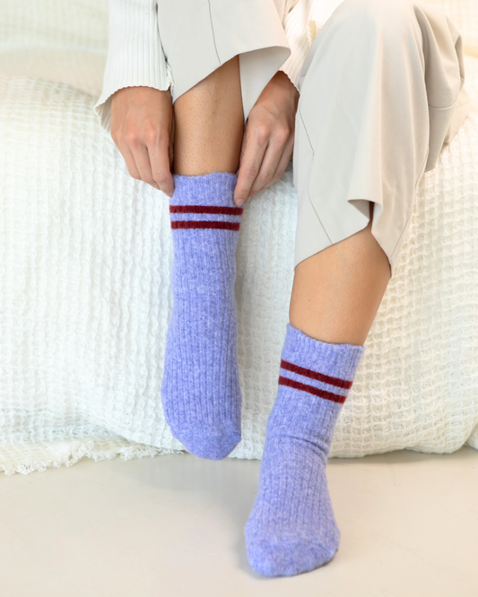 Bed & Butter The Comfiest Socks in Periwinkle (NEW!) — the socks thousands reach for every winter.