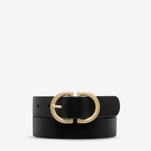 Status Anxiety 'In Reverse' Belt - Black / Gold