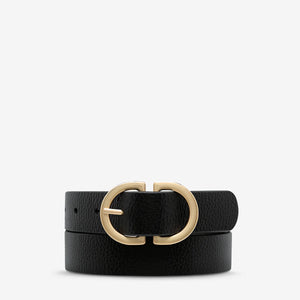 Status Anxiety 'In Reverse' Belt - Black / Gold