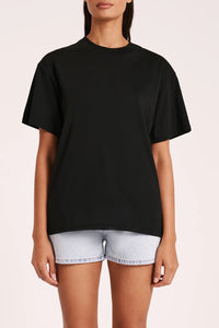 Nude Lucy 'Organic Boyfriend Tee' - Black