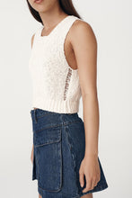 Rowie ' Catalina  Crop Knit Tank ' - Creme