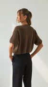 Charli London Emme Cardigan in Espresso — the elevated seasonal staple your capsule wardrobe has been waiting for.