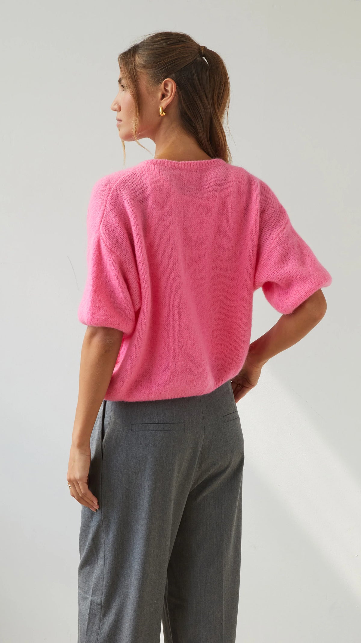 Charli London Emme Cardigan in Petunia — the elevated seasonal staple your capsule wardrobe has been waiting for.