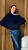 Charli London Natalie Sweater in Deep Blue — the elevated seasonal staple your capsule wardrobe has been waiting for.
