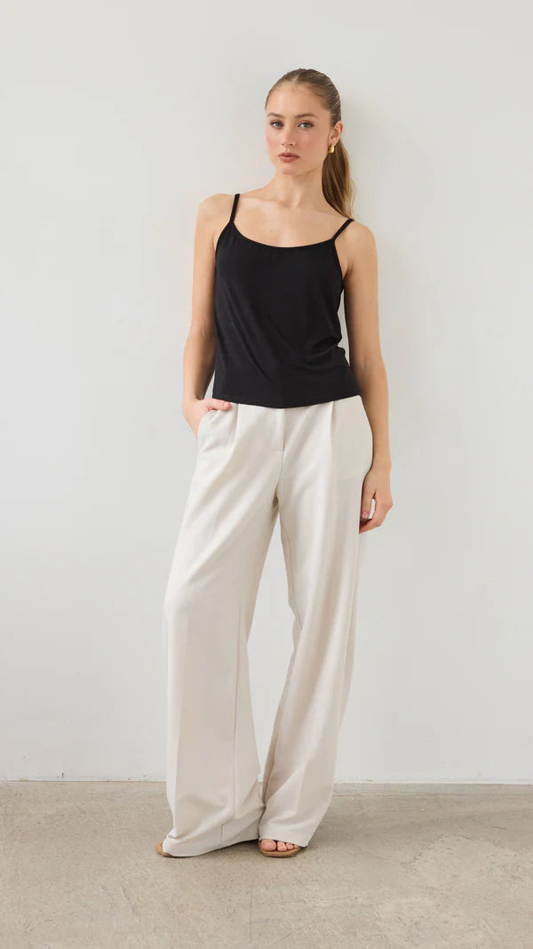 Charli London Nelly Trouser in Sand — the Charli London Nelly Trouser in Sand offers a masterclass in effortless, urban luxury.