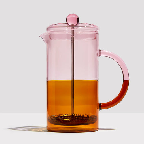 Fazeek 'Two Tone Coffee Plunger' - Pink & Amber