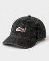 dDARL Dad Cap Mini in Washed Black, flat lay, angle 2